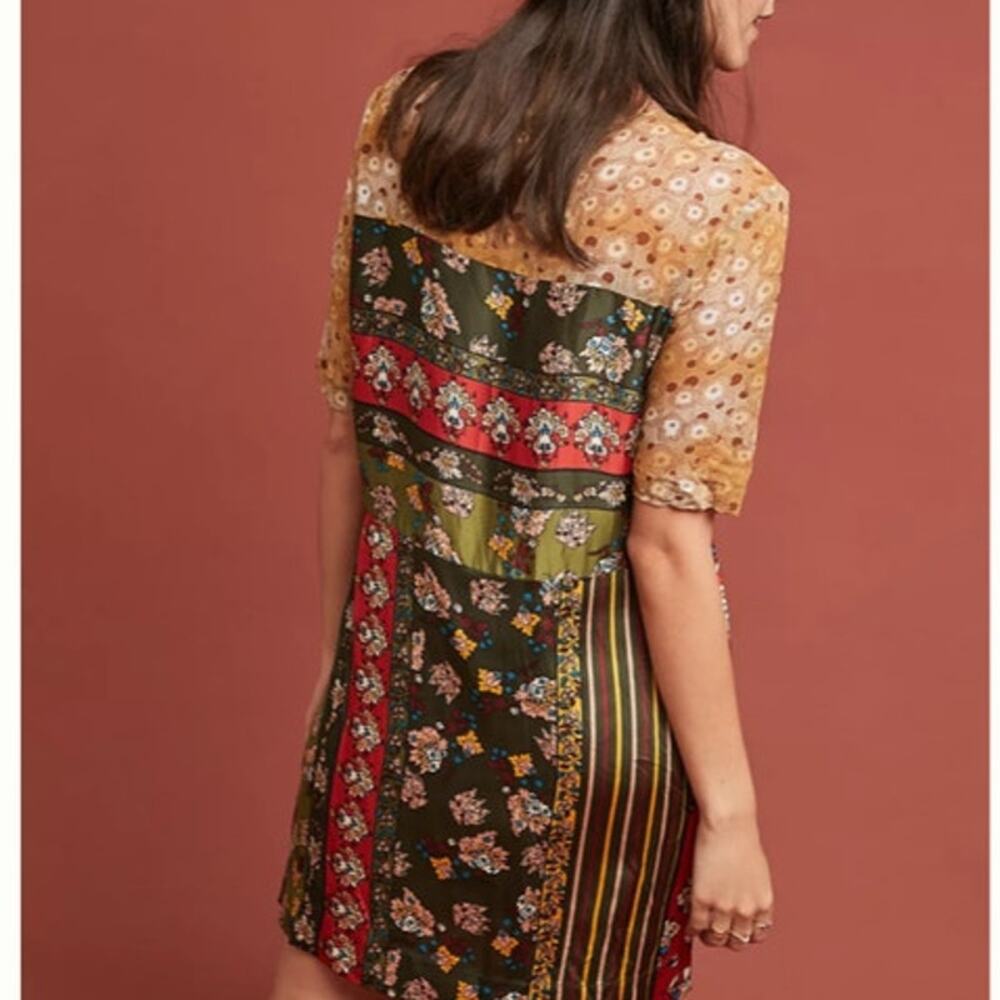 Anthropologie Tiny Patchwork Tunic Dress size XS - image 2